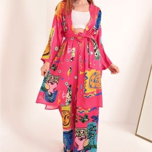 Satin Fabric Soleil Pattern Set! Perfect for hot summer!🌸